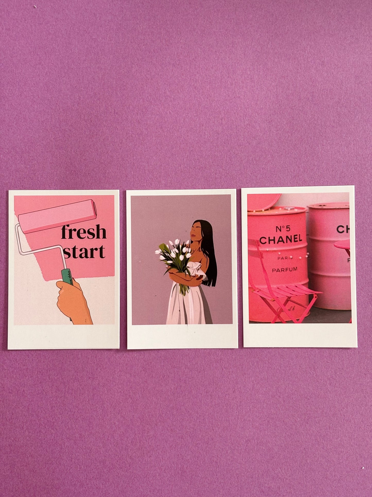 Blush Mood Aesthetic Set of 9 Polaroids