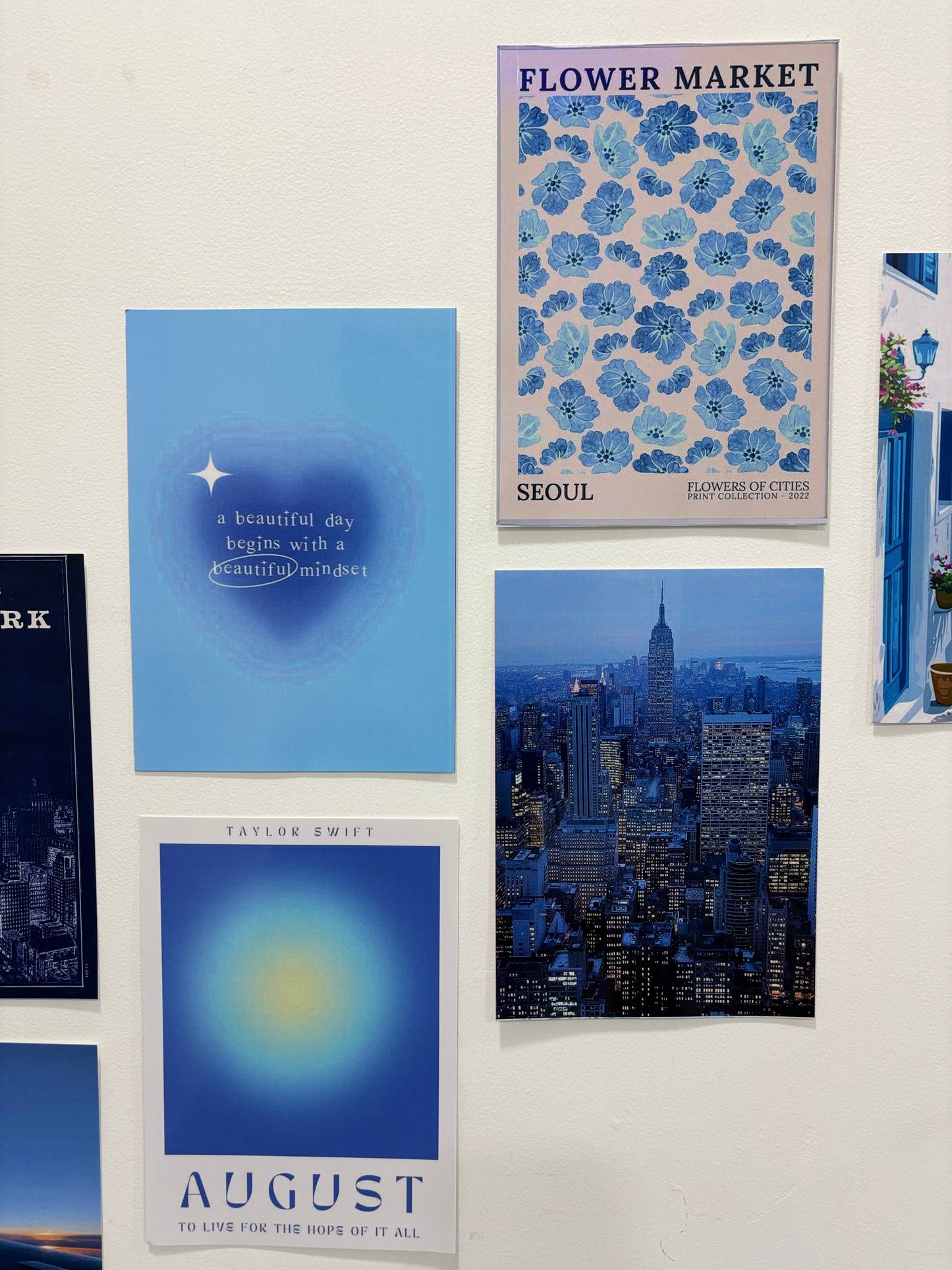 Blue Horizons – Aesthetic Poster Set