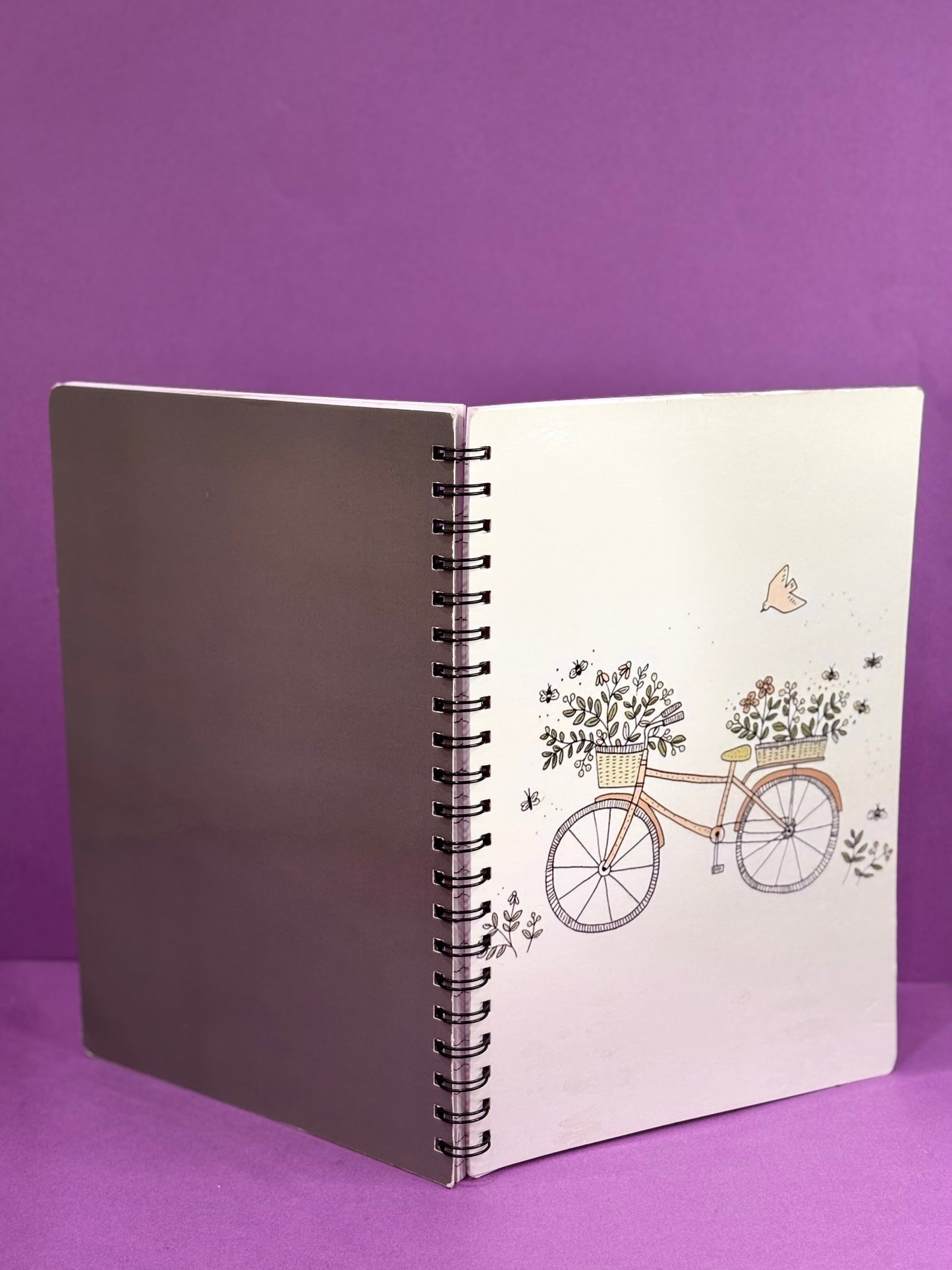 Bloom on Wheels - A4 Spiral Notebook