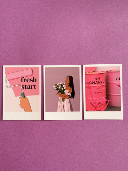Blush Mood Aesthetic Set of 9 Polaroids