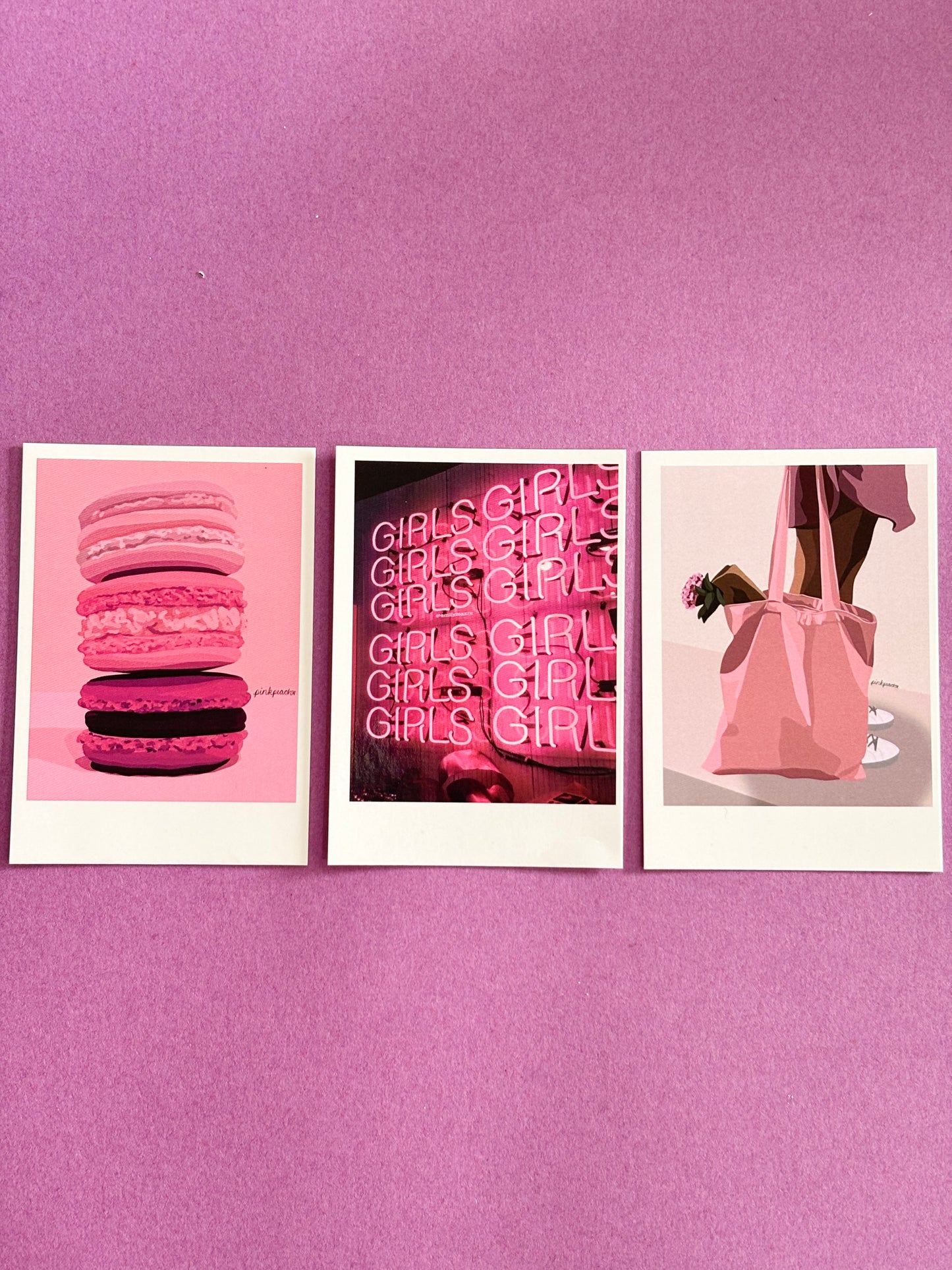 Blush Mood Aesthetic Set of 9 Polaroids