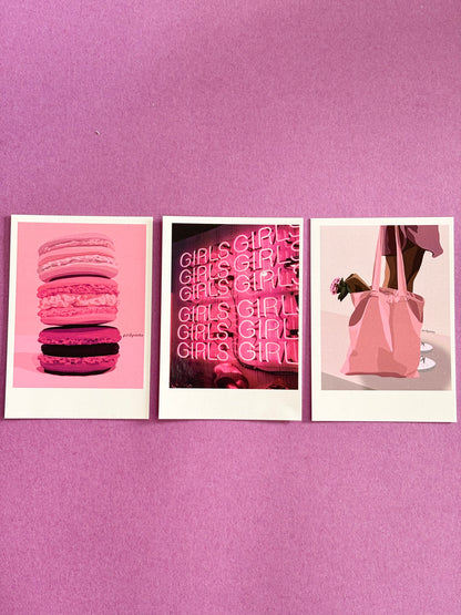 Blush Mood Aesthetic Set of 9 Polaroids