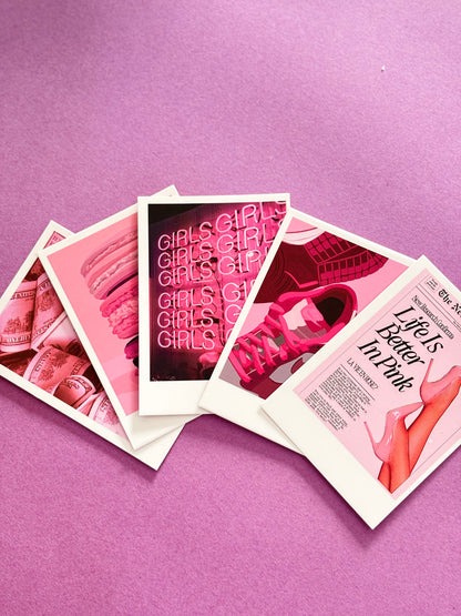 Blush Mood Aesthetic Set of 9 Polaroids