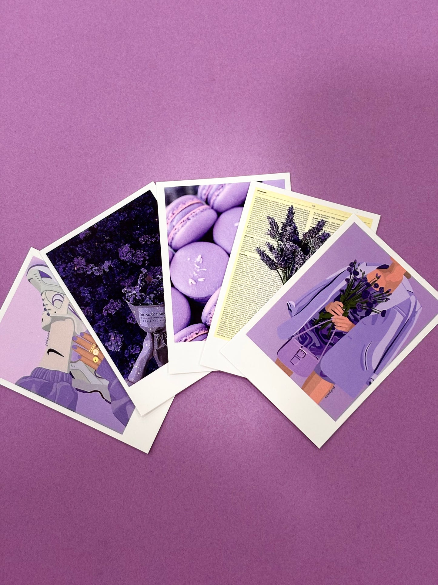 Lavender Haze Set of 9 Polaroids